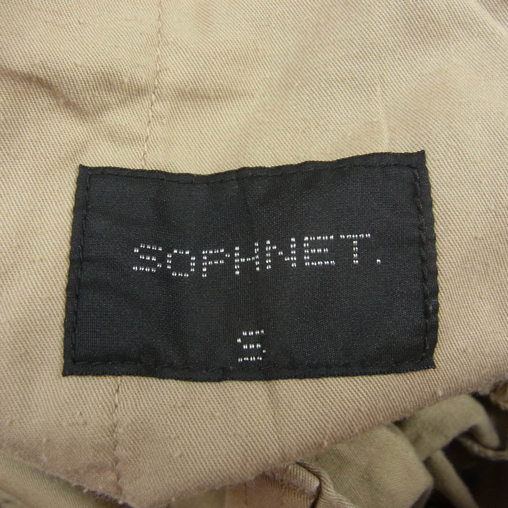 SOPHNET. ソフネット SOPH-200054 コットン ハーフ パンツ ショーツ ベージュ系 S【中古】