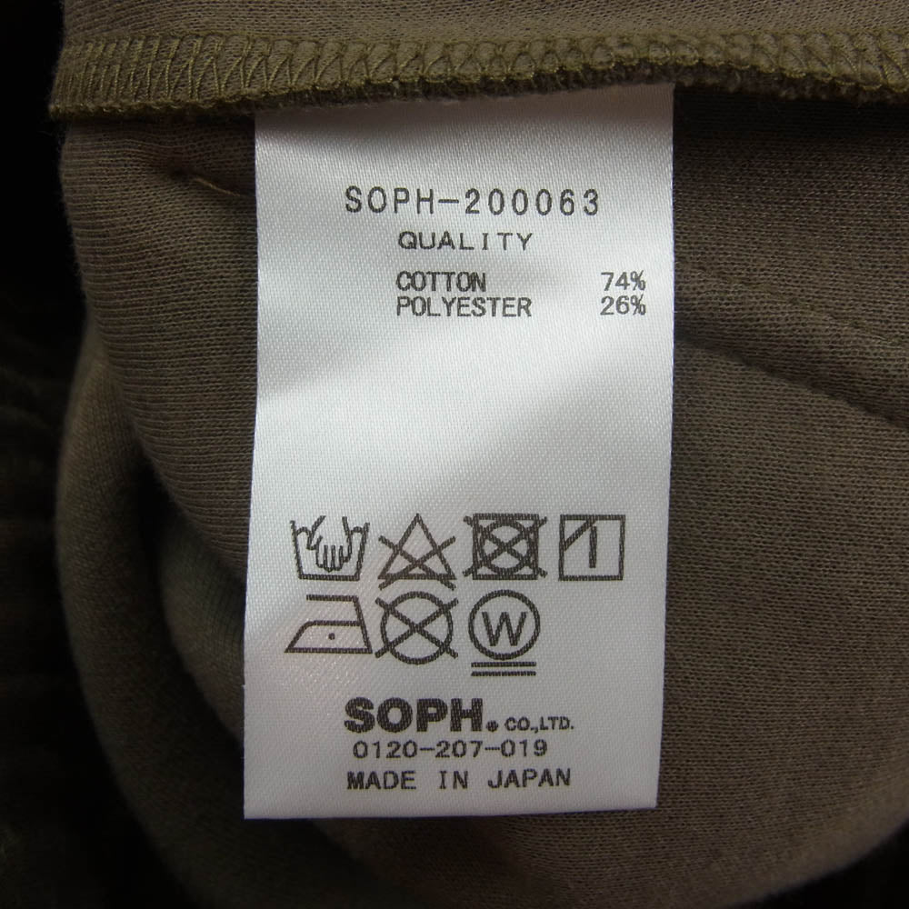 SOPHNET. ソフネット SOPH-200063 SWEAT PANTS スウェット ペインター パンツ カーキ系 S【中古】