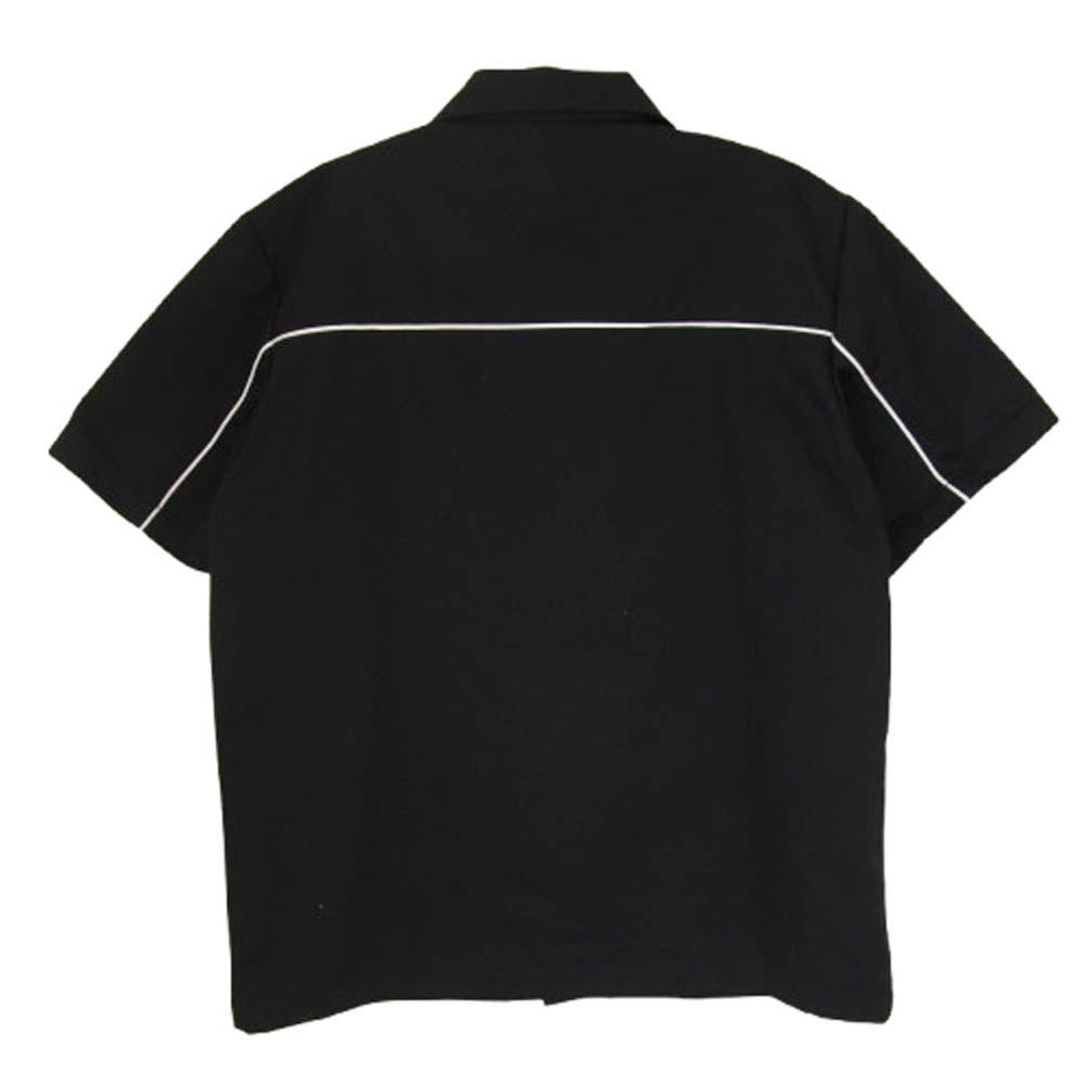 HUF ハフ DICKIES GARAGE SHIRT ディッキーズ ガレージ 半袖 シャツ ブラック系 M【中古】