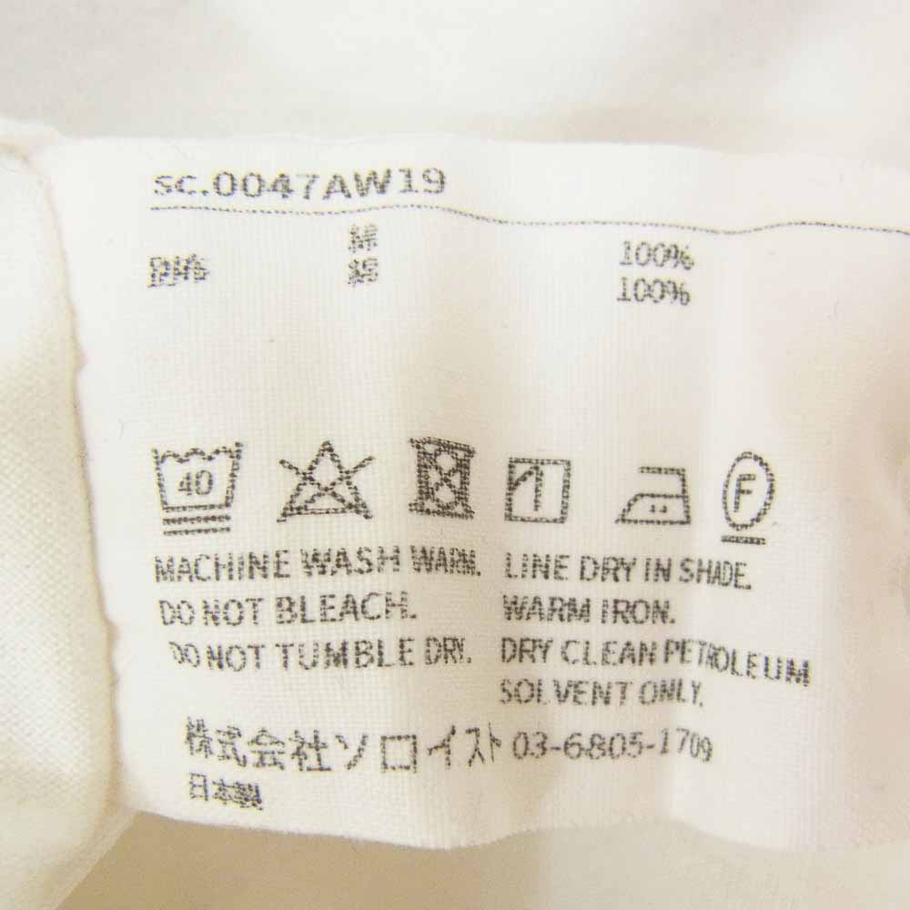 TAKAHIRO MIYASHITA The SoloIst. タカヒロミヤシタザソロイスト 19AW 0047AW19 OSCAR BY LEVI ss tee オスカー プリント 半袖 Tシャツ ホワイト系 50【中古】