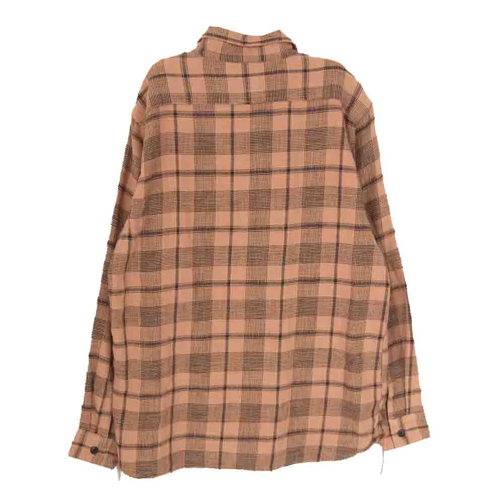 SUGAR CANE シュガーケーン SC27498 レギュラーカラー 長袖 チェック シャツ オレンジ系 M【中古】