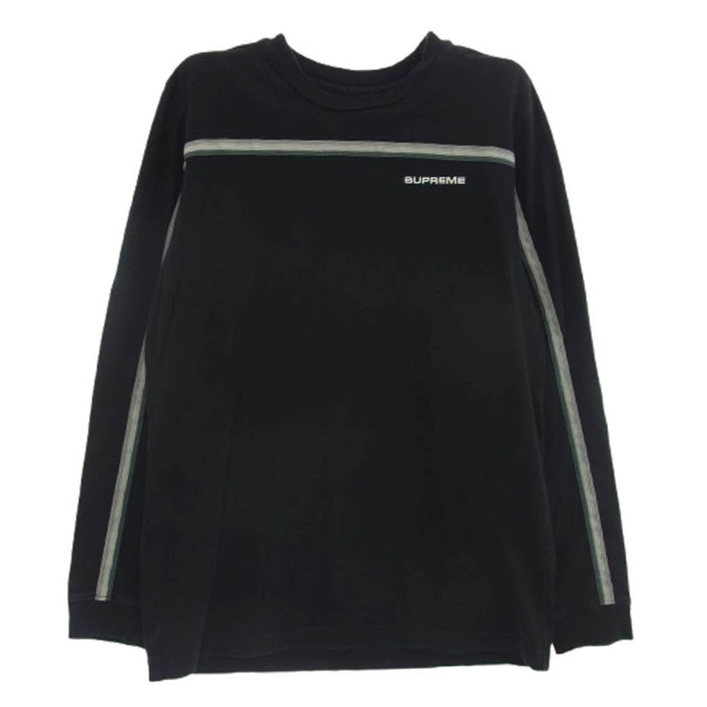 Supreme シュプリーム 17SS Full Stripe L/S Tee フル ストライプ 長袖 Tシャツ ブラック系 S【中古】