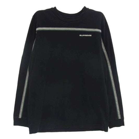 Supreme シュプリーム 17SS Full Stripe L/S Tee フル ストライプ 長袖 Tシャツ ブラック系 S【中古】