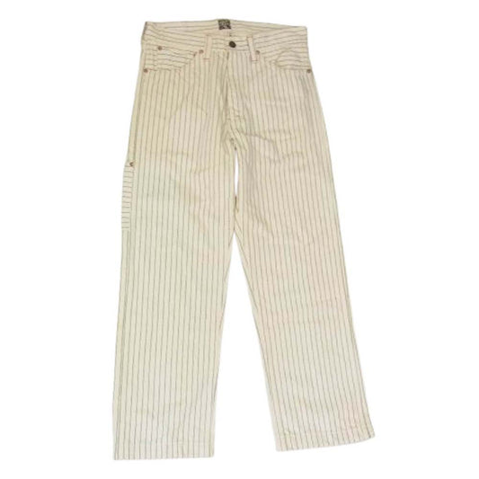 SUGAR CANE シュガーケーン SC41263 263 11.5oz WHITE WABASH WORK PANTS ホワイト ウォバッシュ ワーク パンツ オフホワイト系 30【中古】