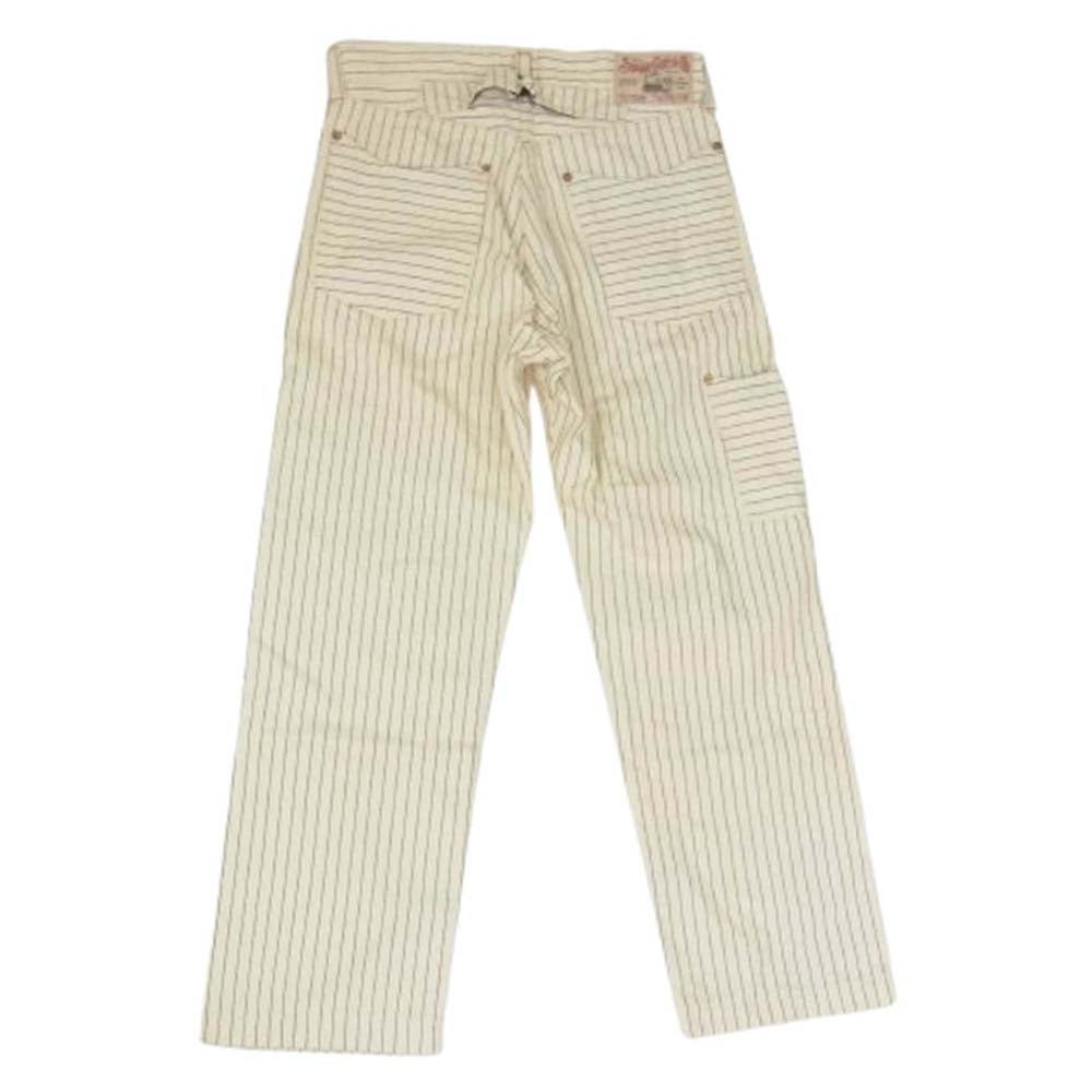 SUGAR CANE シュガーケーン SC41263 263 11.5oz WHITE WABASH WORK PANTS ホワイト ウォバッシュ ワーク パンツ オフホワイト系 30【中古】