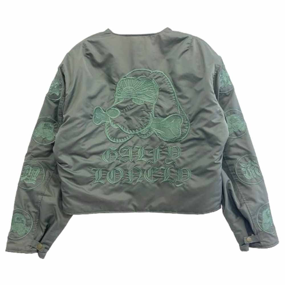 ガルフィー 24AW 143065 LONELY論理 SICKYOLO TANRAN BOMBER JACKET ボンバー ジャケット カーキ系 L【中古】