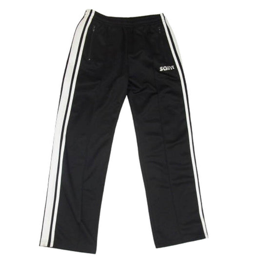 SAINT MICHAEL セントマイケル 24AW SM-YS1-0000-074 TRACK PANTS ロゴ刺繍 ジャージ トラック パンツ ブラック系 S【中古】