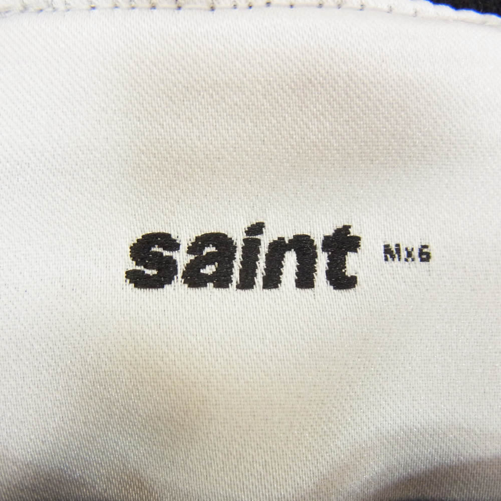 SAINT MICHAEL セントマイケル 24AW SM-YS1-0000-054 NYLON PULLOVER サイドジップ ナイロン プルオーバー スウェット ウインドブレーカー ブラック系 L【中古】