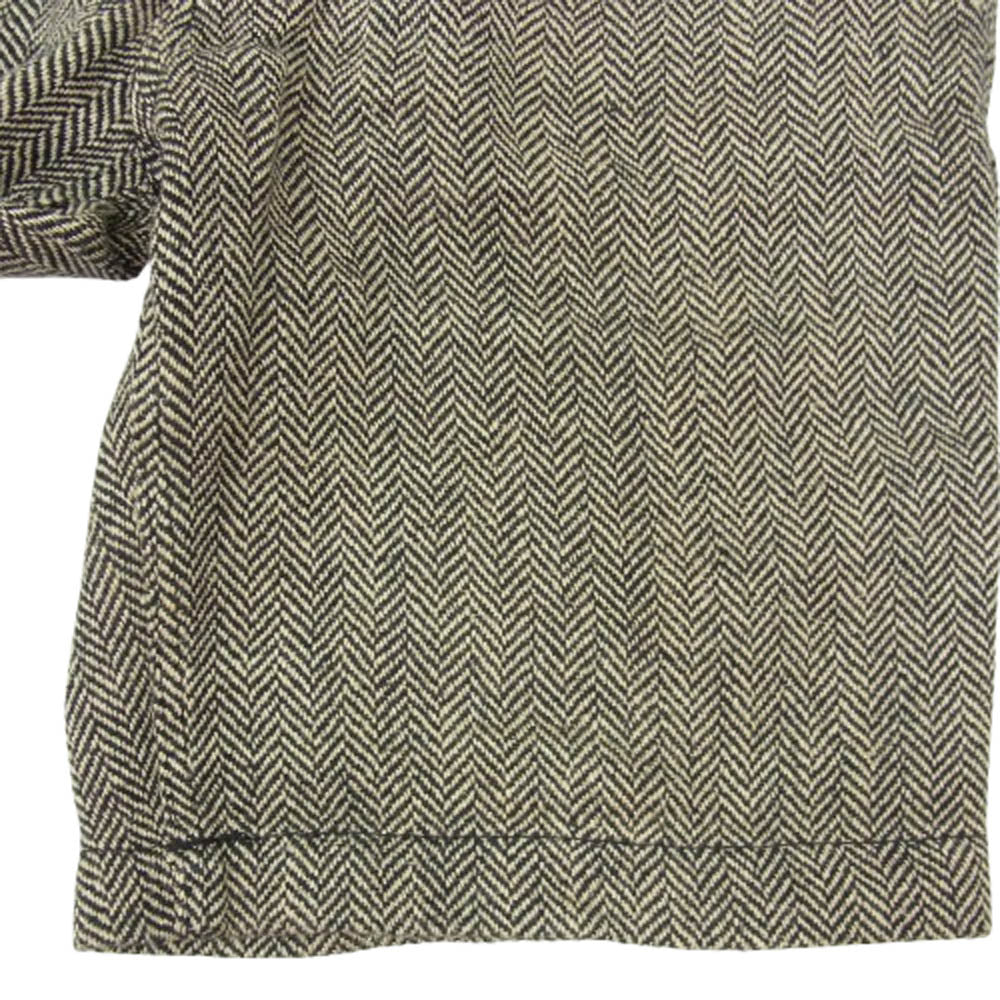 RALPH LAUREN ラルフローレン RUGBY ラグビー リネン シルク ツイード ショーツ ブラック系 33【中古】