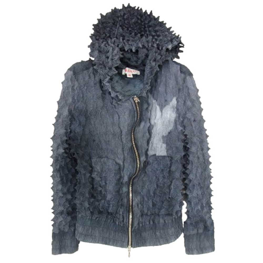 エムエーエスユー MPFW-BL0724 SPIKY ZIP HOODIE FADED スパイキーZIP UPフーディ ブルゾン ジャケット グレー系 46【中古】