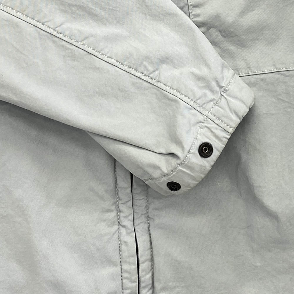 STONE ISLAND ストーンアイランド Supima Cotton Twill Stretch-TC Hooded Jacket スーピマ コットン ツイル ストレッチ TC フーデッド ジャケット グレー系 M【中古】