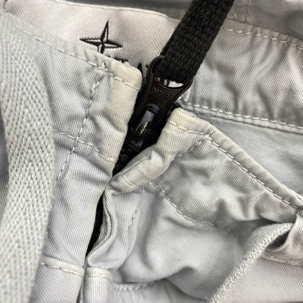 STONE ISLAND ストーンアイランド Supima Cotton Twill Stretch-TC Hooded Jacket スーピマ コットン ツイル ストレッチ TC フーデッド ジャケット グレー系 M【中古】