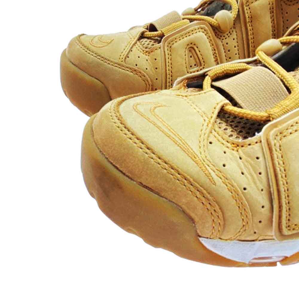 NIKE ナイキ AA4060 200 AIR MORE UPTEMPO 96 PREMIUM FLAX エアモアアップテンポ96 プレミアム フラックス ハイカット スニーカー ライトブラウン系 27.0cm【中古】