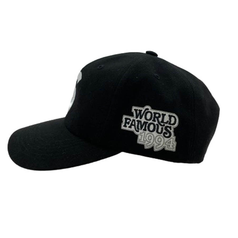 Supreme シュプリーム 25SS WORLD FAMOUS S LOGO 6-PANEL ワールドフェイマス Sロゴ ６パネル キャップ ブラック系【中古】