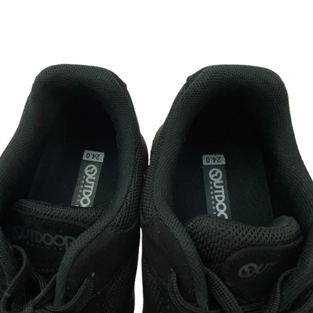 OUTDOOR アウトドア KF7456 708 ローカット スニーカー ブラック系 24cm【美品】【中古】