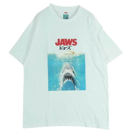 WACKO MARIA ワコマリア JAWS ジョーズ クルーネック 半袖 Tシャツ コットン ニカラグア製 ホワイト系 L【中古】