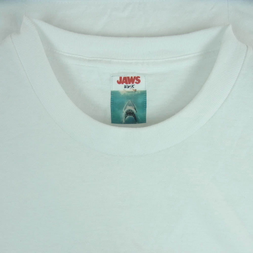 WACKO MARIA ワコマリア JAWS ジョーズ クルーネック 半袖 Tシャツ コットン ニカラグア製 ホワイト系 L【中古】