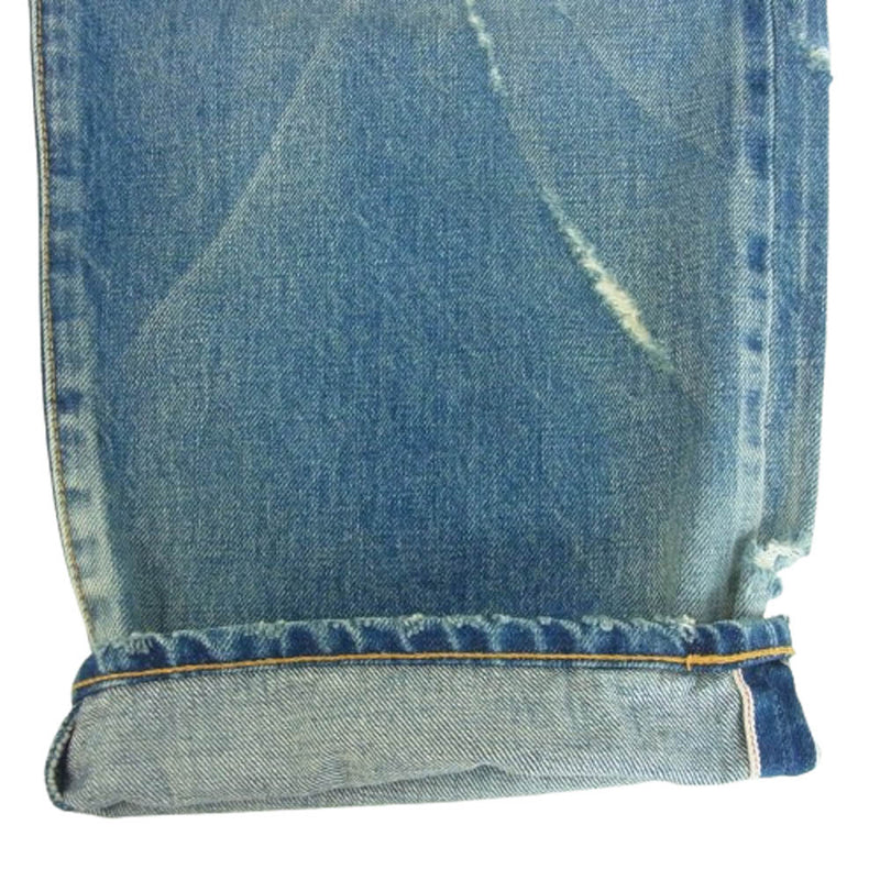 SEQUEL シークエル 25SS SQ-25SS-PT-06 FRAGMENT DAMAGE DENIM PANTS