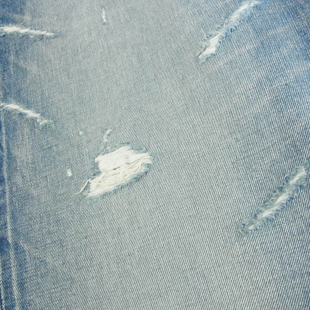 SEQUEL シークエル 25SS SQ-25SS-PT-06 FRAGMENT DAMAGE DENIM PANTS フラグメント ダメージ バギー デニム パンツ インディゴブルー系 M【美品】【中古】