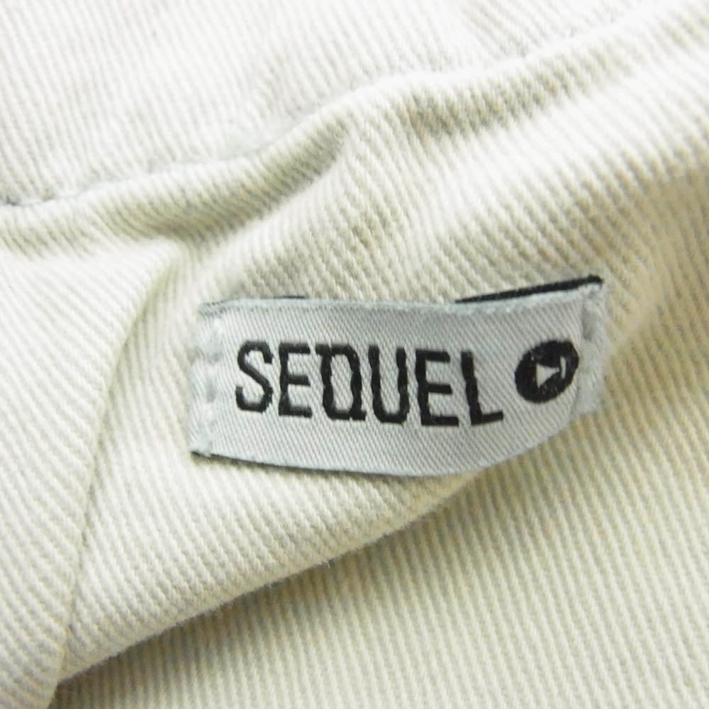 SEQUEL シークエル 25SS SQ-25SS-PT-07 FRAGMENT DAMAGE DENIM PANTS フラグメント ダメージ テーパード デニム パンツ インディゴブルー系 M【美品】【中古】