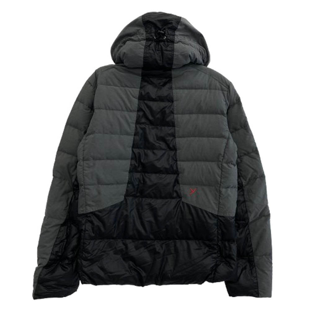 イエティ フード付 切替 ダウンジャケット ブラック系 グレー系 S【中古】