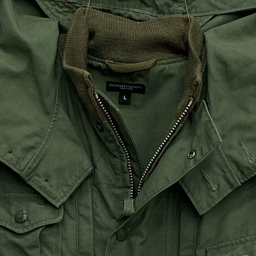 Engineered Garments エンジニアードガーメンツ 13AW Field Parka Nyco Ripstop リップストップ フィールド パーカー モスグリーン系 L【中古】