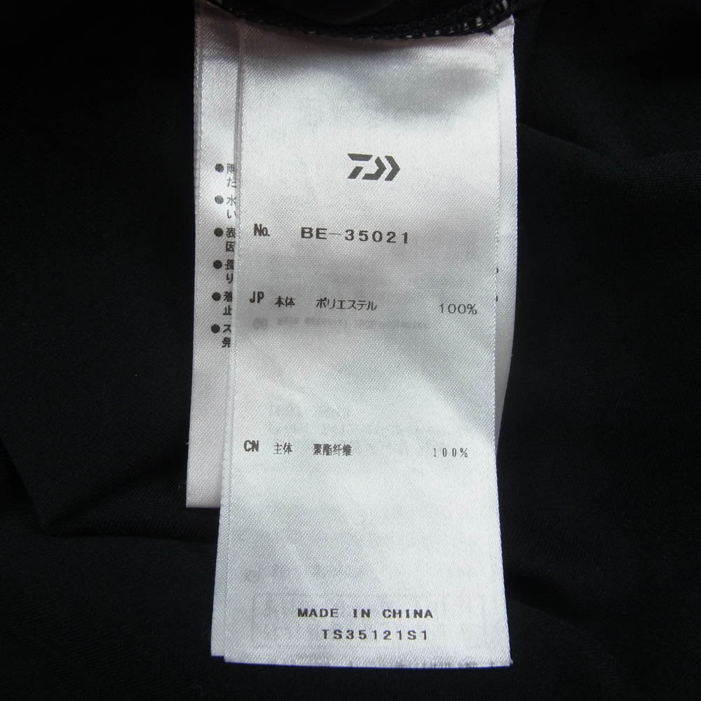 ダイワ ピア BE35021 Tech Football Tee L/S テックフットボール 長袖 Tシャツ ブラック系 L【中古】