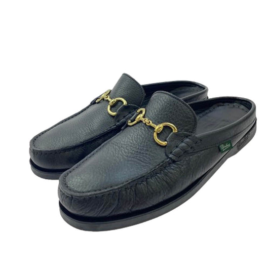 Paraboot パラブーツ × UA ユナイテッドアローズ BAHAMAS MULE ビット ミュール シューズ ブラック系 8【美品】【中古】