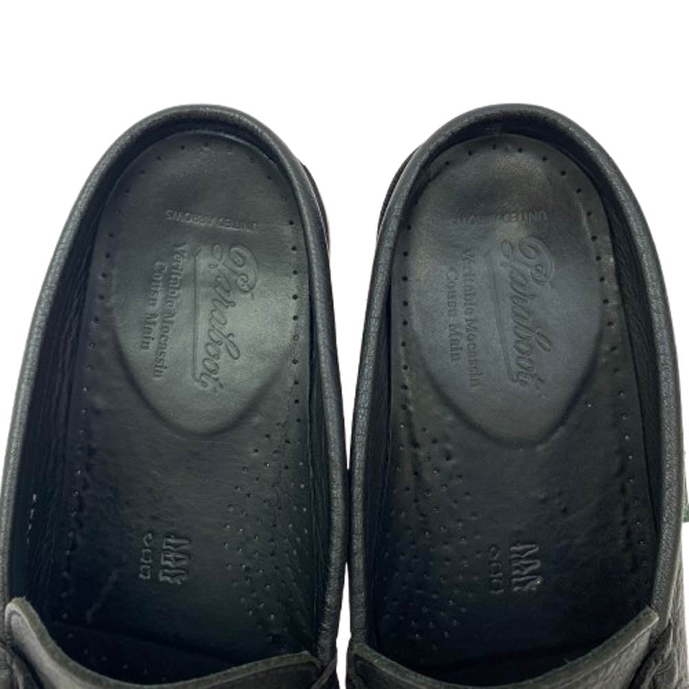 Paraboot パラブーツ × UA ユナイテッドアローズ BAHAMAS MULE ビット ミュール シューズ ブラック系 8【美品】【中古】