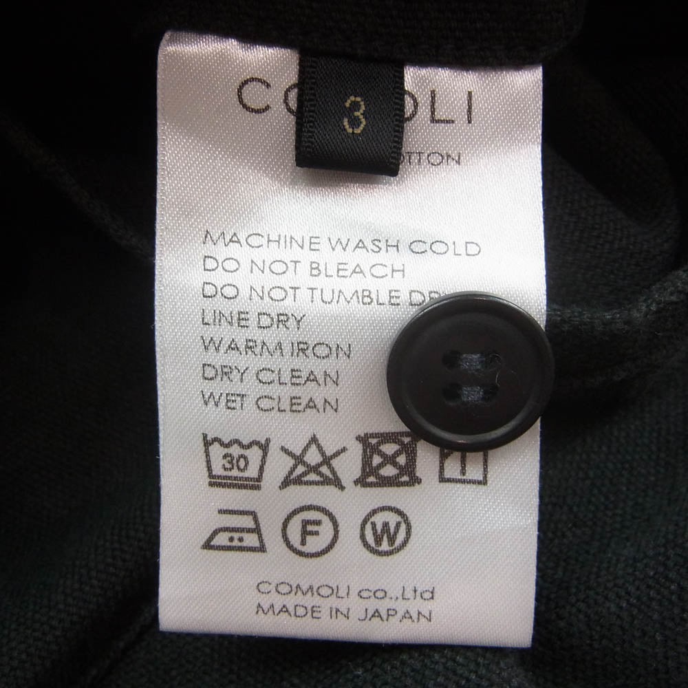 COMOLI コモリ V01-03012 6ポケットパンツ カーゴパンツ ブラック系 3【中古】