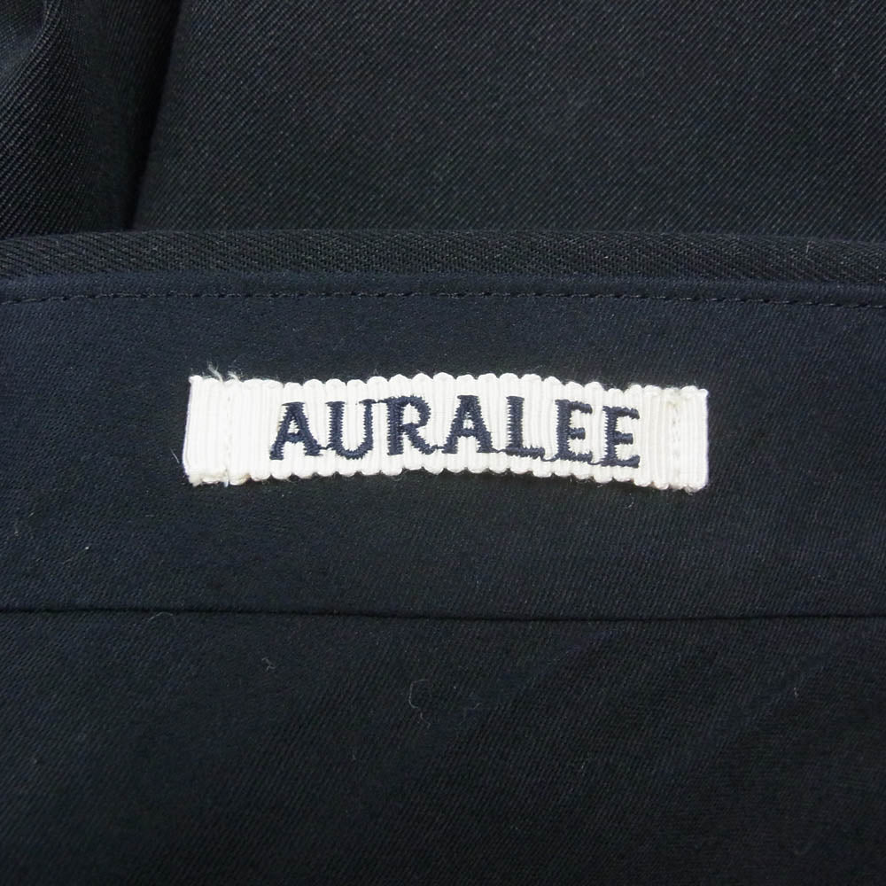 AURALEE オーラリー A23SP03MG Light Wool Max Gabardine Slacks スラックス パンツ ブラック系 4【新古品】【未使用】【中古】