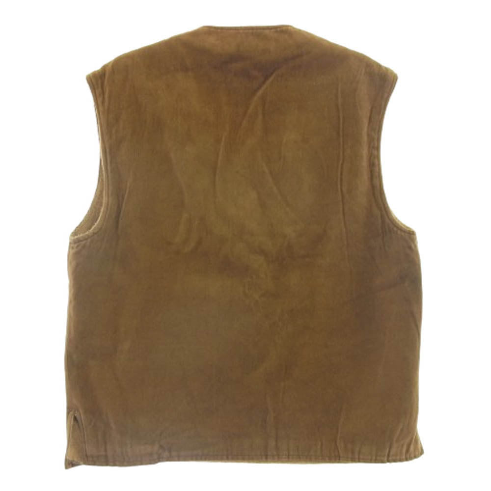 ヴィンテージ German mouton vest ドイツ製 ムートン ベスト ブラウン系【中古】