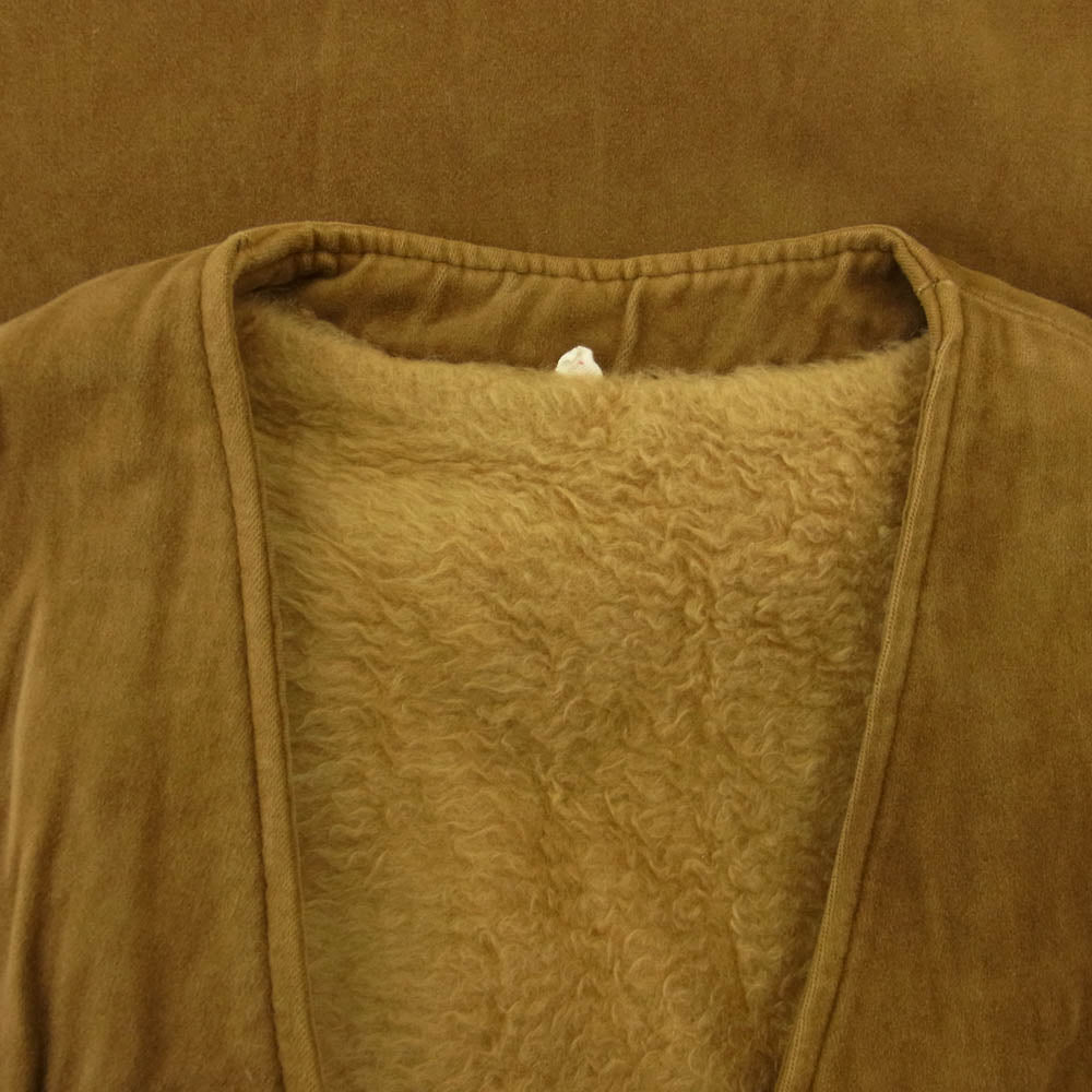 ヴィンテージ German mouton vest ドイツ製 ムートン ベスト ブラウン系【中古】