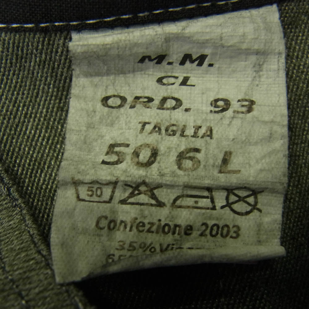 ヴィンテージ 00s Italian Army stand collar jacket イタリア軍 比翼ボタン スタンドカラー ジャケット グレー系【中古】