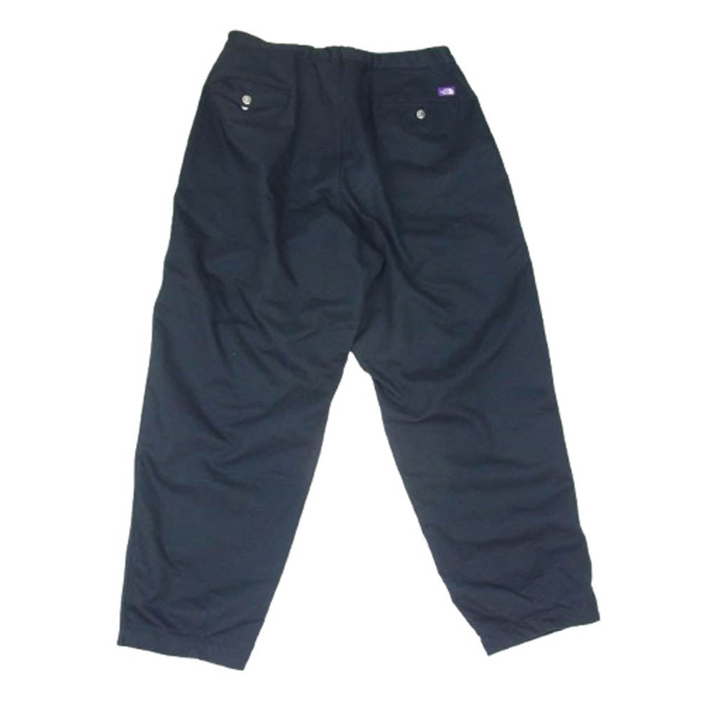 THE NORTH FACE ノースフェイス NT5052N PURPLE LABEL パープルレーベル Stretch Twill Wide Tapered Pants ストレッチツイル ワイドテーパードパンツ ネイビー系 36【中古】