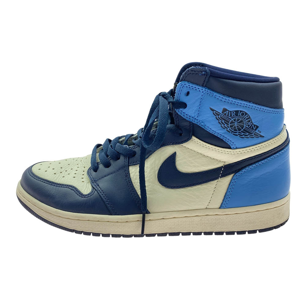 NIKE ナイキ 555088-140 Air Jordan 1 Retro High OG Obsidian/University Blue エアジョーダン1 レトロ ハイ OG オブシディアン/ユニバーシティ ブルー ハイカットスニーカー ブルー系 28.5cm【中古】