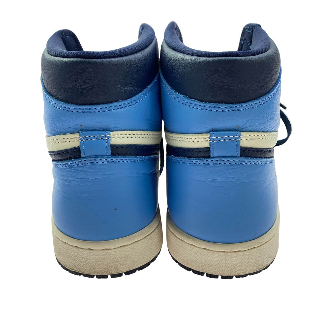 NIKE ナイキ 555088-140 Air Jordan 1 Retro High OG Obsidian/University Blue エアジョーダン1 レトロ ハイ OG オブシディアン/ユニバーシティ ブルー ハイカットスニーカー ブルー系 28.5cm【中古】