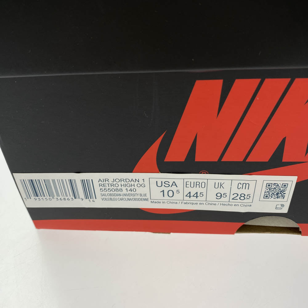 NIKE ナイキ 555088-140 Air Jordan 1 Retro High OG Obsidian/University Blue エアジョーダン1 レトロ ハイ OG オブシディアン/ユニバーシティ ブルー ハイカットスニーカー ブルー系 28.5cm【中古】