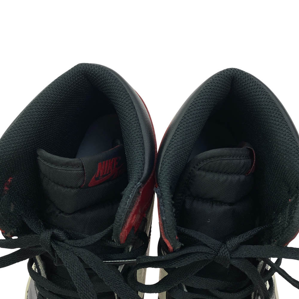 NIKE ナイキ 555088-610 Air Jordan 1 Retro High OG Bred Toe エアジョーダン 1 レトロ ハイ OG ブレッド トゥ ハイカット スニーカー レッド系 28.5cm【中古】