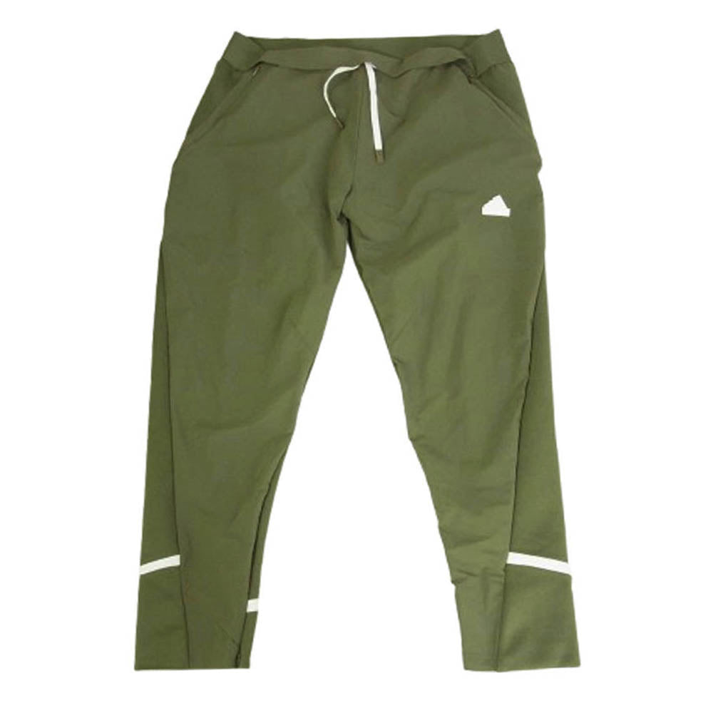 adidas アディダス ナイロン テック ジャージ セットアップ フルジップ パーカー イージー パンツ カーキ系 2XL【中古】