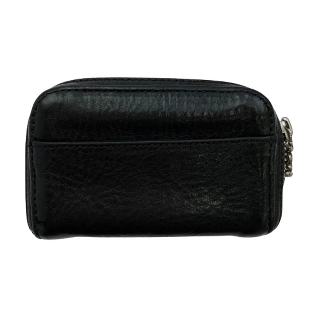 CHROME HEARTS クロムハーツ（原本有） COIN CASE コインケース ダガー ラウンドジップ レザー ウォレット 財布 ブラック系【中古】