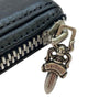 CHROME HEARTS クロムハーツ（原本有） COIN CASE コインケース ダガー ラウンドジップ レザー ウォレット 財布 ブラック系【中古】
