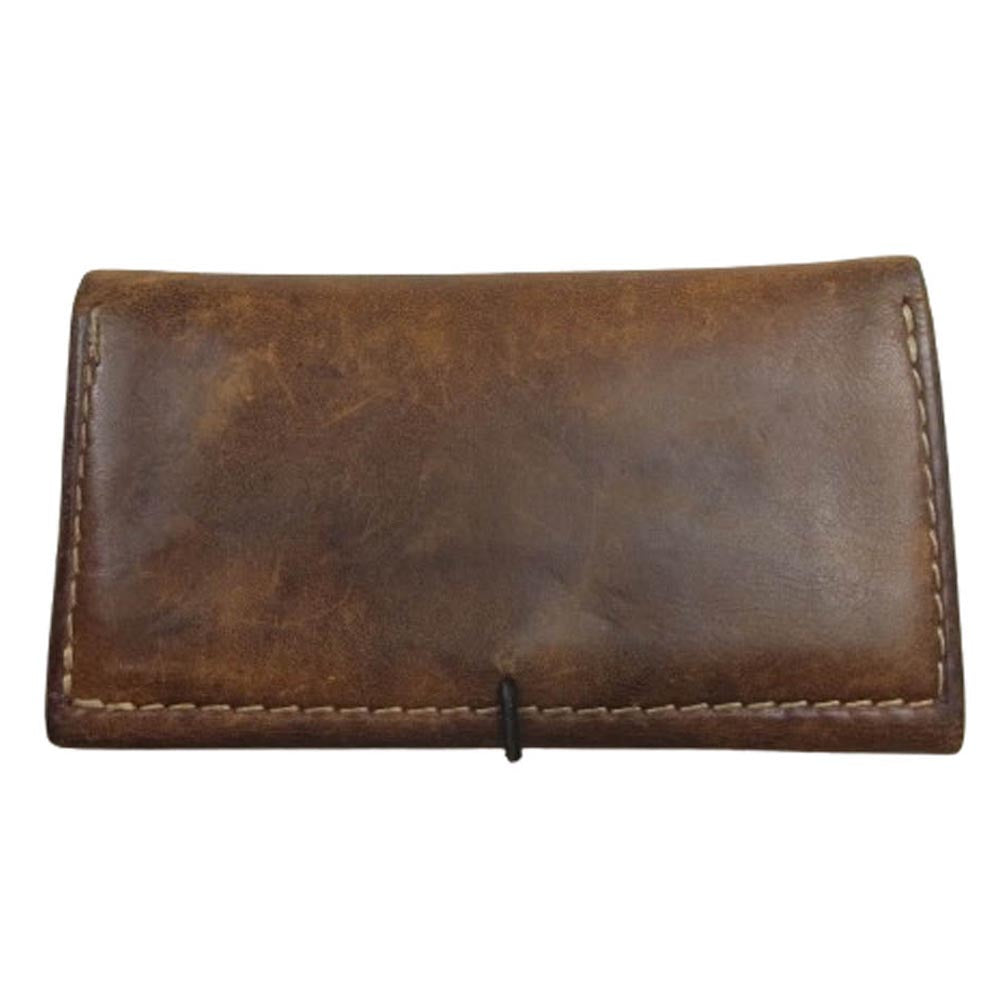 goro's ゴローズ シルバーコンチョ付き サドルレザー 二つ折り財布