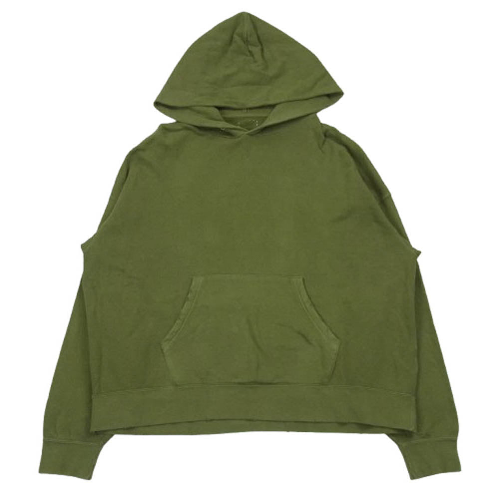 VISVIM ビズビム 22SS 0122105010011 AMPLUS SB HOODIE P.O アンプラス ダメージ加工 スウェット パーカー グリーン系 4【中古】