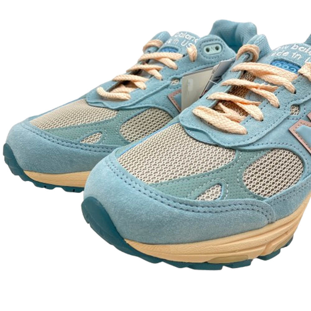 NEW BALANCE ニューバランス MR993JF1 × Joe Freshgoods ジョー・フレッシュグッズ 993 Performance Art Arctic Blue パフォーマンス アート アークティックブルー ローカットスニーカー ライトブルー系 26.5cm【新古品】【未使用】【中古】