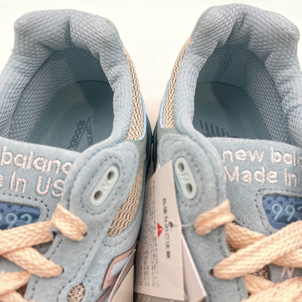 NEW BALANCE ニューバランス MR993JF1 × Joe Freshgoods ジョー・フレッシュグッズ 993 Performance Art Arctic Blue パフォーマンス アート アークティックブルー ローカットスニーカー ライトブルー系 26.5cm【新古品】【未使用】【中古】
