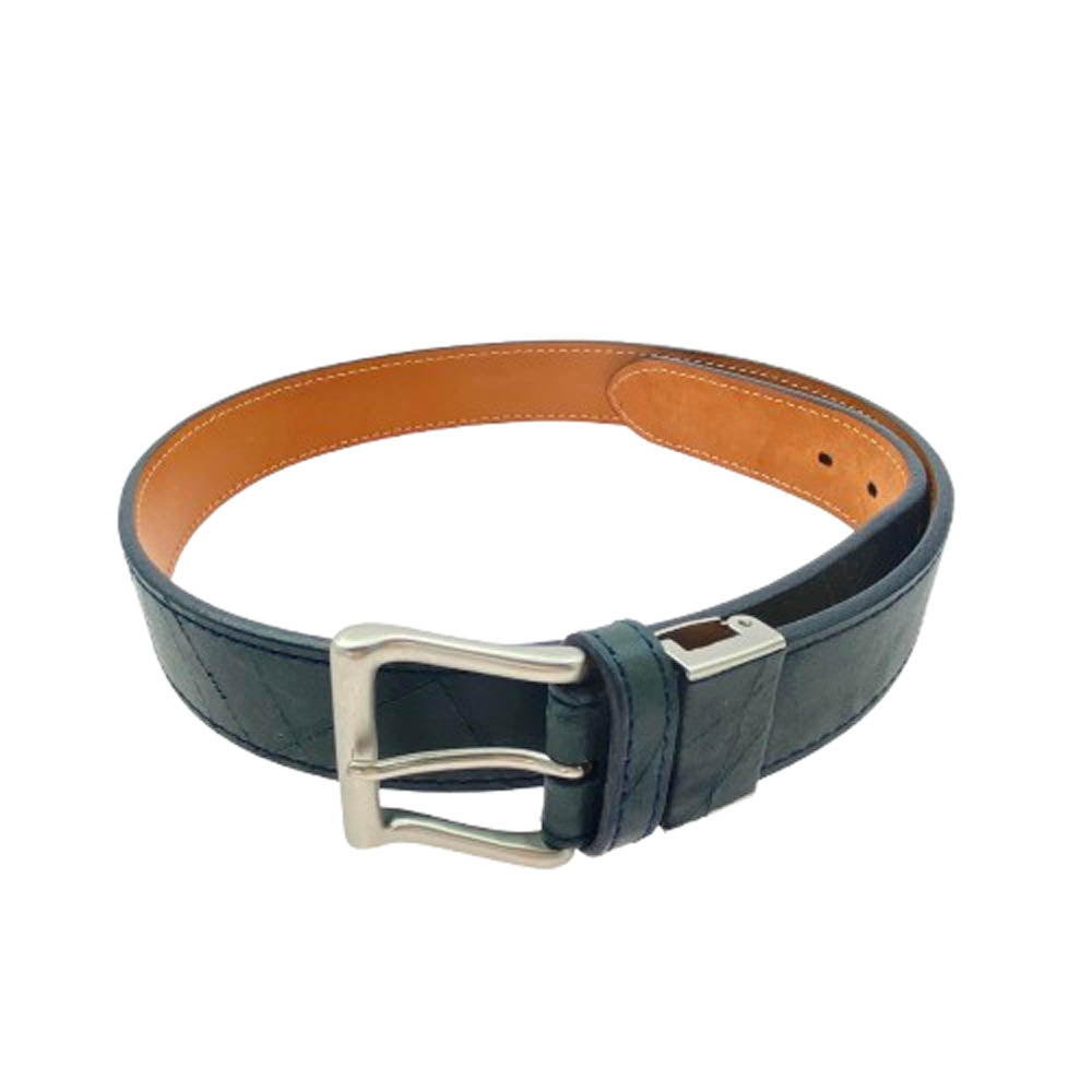 SCOTCH GRAIN スコッチグレイン レザー ベルト ダークグリーン系【中古】