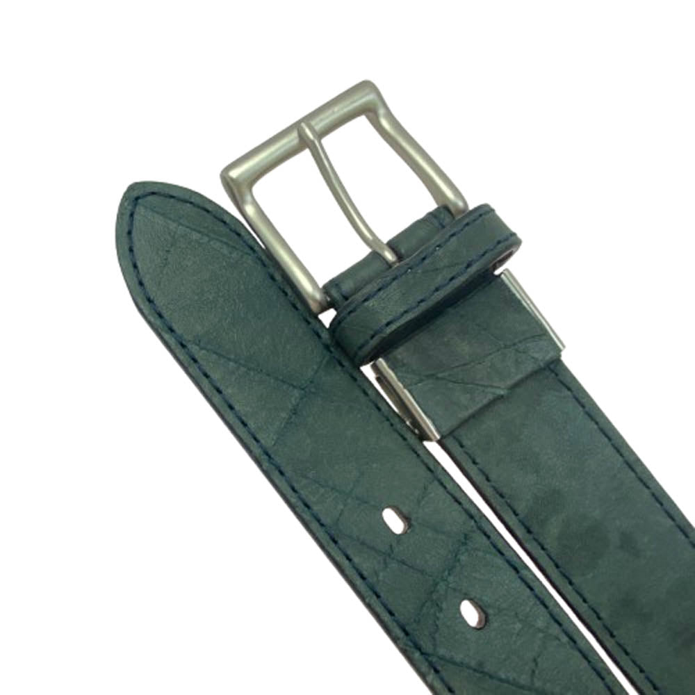 SCOTCH GRAIN スコッチグレイン レザー ベルト ダークグリーン系【中古】