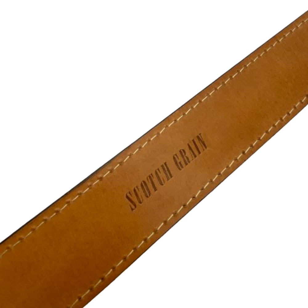 SCOTCH GRAIN スコッチグレイン レザー ベルト ダークグリーン系【中古】