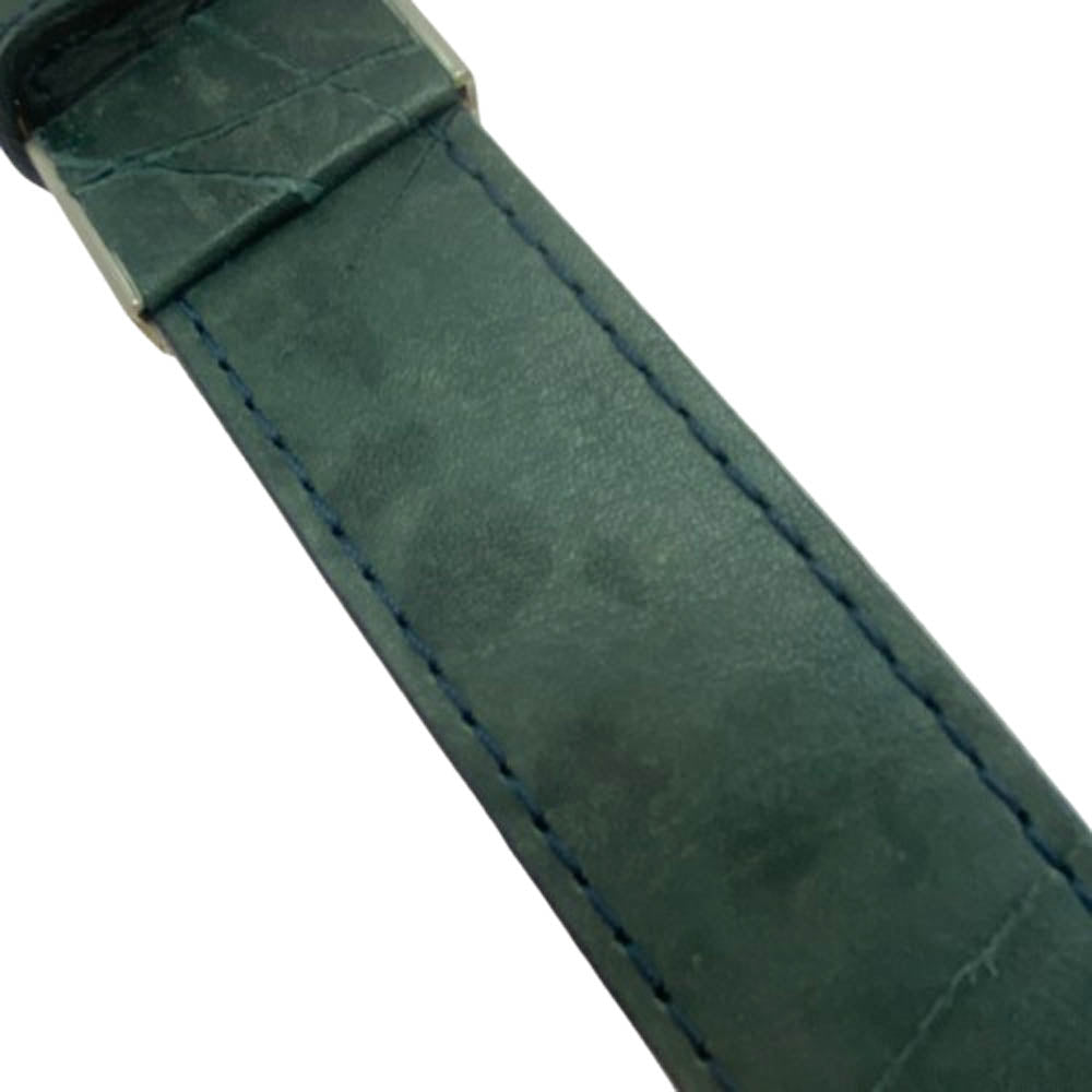SCOTCH GRAIN スコッチグレイン レザー ベルト ダークグリーン系【中古】